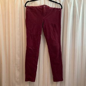 Pilcro legging/jeans size 27 stretchy corduroy